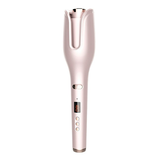 Fer à Friser Automatique avec Rotation Gauche et Droite, Fer à Friser Portable pour Coiffage, Réglage de Température à 17 Vitesses