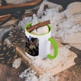 thumbnail image 5 of 3dRose, Norway, Honningsvag, North Cape, Trolls - EU21 CMI0084 - Cindy Miller Hopkins, 11oz Two-Tone Green Mug, 5 of 7