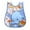 D, variant on Landzoo One Toddler Kids Boys Girls Cartoon Sleeveless Waterproof Feeding Apron Bib Smock Cute Practical Breathable One Size