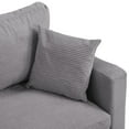 thumbnail image 3 of 57" Loveseat Sofa Couch,Modern Upholstered Comfy Sofa with 2 Pillows for Living Room Bedroom Apartment Small Space,Light Gray, 3 of 7