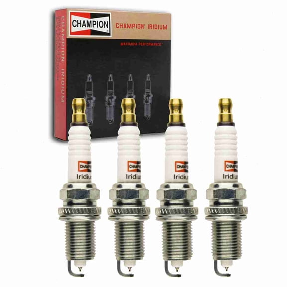 4 pc Champion Iridium Spark Plugs compatible with Honda Odyssey 2.2L 2.3L L4 1995-1998
