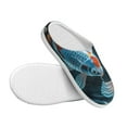thumbnail image 3 of Picia Cute Koi Fish Serenity for Women's Lamb-hug Comfy Fleece House Slippers Memory Foam, Slip-on House Shoes Indoor Outdoor-39/40, 3 of 7