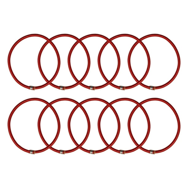 10x Correas De Amarre De Cuerda Elástica De Trampolín Para Lona De Tienda De Trampolín Interior Roja Sunnimix cuerda elástica para trampolín