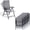 Gray, variant on Folding Patio Chairs Set of 2, Adjustable Recliner Foldable Outdoor Chairs Lawn Chairs for Pool, Backyard, Brown