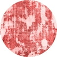 thumbnail image 1 of Ahgly Company Machine Washable Indoor Round Abstract Red Modern Area Rugs, 6' Round, 1 of 4