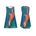 thumbnail image 7 of Lsque octopus swimming Pattern Summer Dresses for Women – Sleeveless T-Shirt Swing Sundress, Perfect for the Beach and Casual Days, 7 of 7