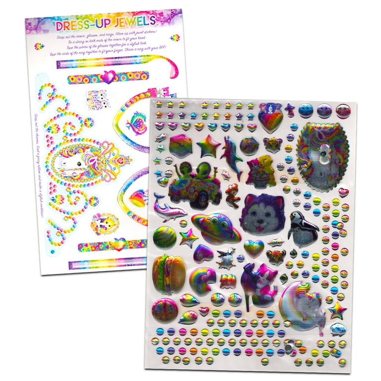 Lisa Frank Coloring Book Super Set for Girls - 4 Lisa Frank Activity Books  with Stickers, Games, Puzzles, and More | Lisa Frank Coloring Bundle