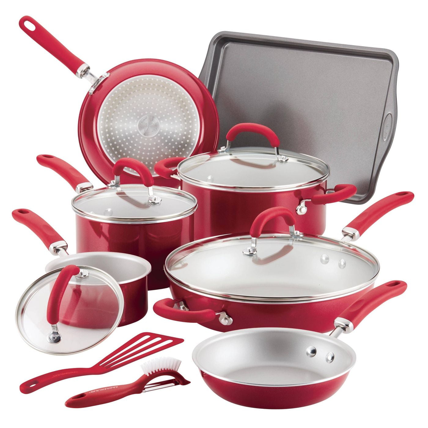 Rachael Ray Create Delicious 13Piece Aluminum Nonstick Cookware Set