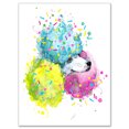 thumbnail image 2 of Cute White Dog with Color Spheres - Contemporary Animal Art Canvas, 2 of 3