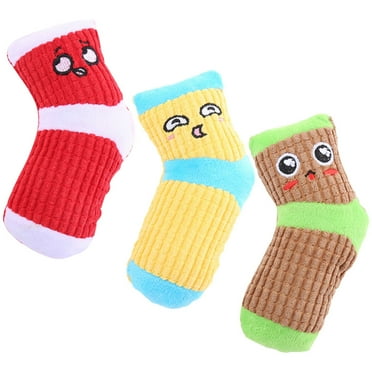 3 Pcs Toy Stuffed Dog Squeaky Chew Toys for Dogs Talking Bite-resistant Pet Plush
