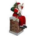 thumbnail image 4 of Northlight 32" Musical and Animated Santa on a Chimney Christmas Decoration, 4 of 6