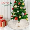 thumbnail image 7 of 46cm Knitted Christmas Tree Skirt for Small Trees with Cute Patterns for Home Decoration and Holiday Parties, 7 of 7