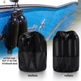 thumbnail image 4 of NORTHCAPTAIN Boat Fender 4 Pack Boat Bumpers for Docking with 4 Ropes, Inflatable Ribbed Marine Pontoon Boat Fender Bumper for Docks with 1 Storage Bag, 1 Air Pump and 4 Needles,5.5" X 20",Black, 4 of 5