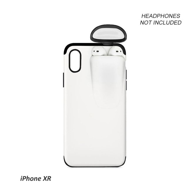 Reemplazo de la caja del soporte del auricular de la cubierta protectora de los auriculares inalámbricos del teléfono para el iPhone XR Yuarrent EL4374-56B