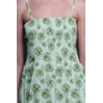 thumbnail image 4 of Bimba Monstera Leaves Print Summer Holiday Maxi Tube Smocked Dress-Large, 4 of 7