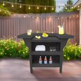 thumbnail image 2 of Cancun HDPE Serving Bar, Gray Two-Tone, 2 of 6
