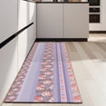 thumbnail image 4 of Purple Pioneer Flower Striped Pattern Kitchen Rug Mat,Kitchen Runner Rugs Non Skid Washable,Decorative Kitchen Floor Mats for Kitchen,Sink,Laundry,17"X47", 4 of 5