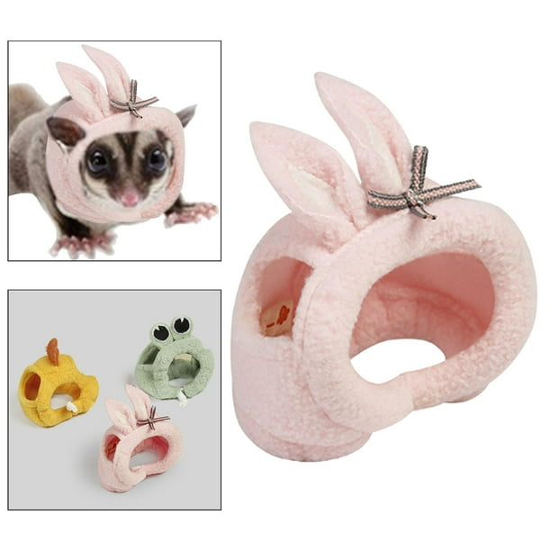 Gorro de felpa para mascotas perfecl con correa ajustable para roedores