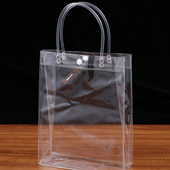 Raindrops Clear PVC Tote Packing Bag for Storage Durable Waterproof Transparent Gift Wrapping Storage Bags 18pcs