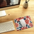 thumbnail image 6 of Boho Mouse Mat, Colored Flower Mouse Pad Boho Decor, Floral Mousepad Non-Slip Rubber Base with Stitched Edges 7.9"x9.8", 6 of 7