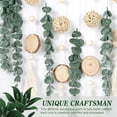 thumbnail image 2 of Decoración Colgante de Pared de Eucalipto, Planta de Eucalipto Artificial, Hojas Falsas, Decoración de Pared con de Madera, 2 of 5