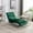 Emerald, variant on Tufted Chaise Lounge Chair Indoor,Velvet Upholstered Chaise Lounge Chair with Acrylic Legs and Lumbar Pillow,Armless Leisure Recliner Single Lounge Sofa for Living Room,Bedroom