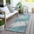 thumbnail image 6 of Addison Rugs Chantille Indoor/Outdoor Transitional Abstract Teal Washable Runner Rug, 2'3" x 7'6", 6 of 6