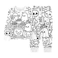 thumbnail image 6 of Yuncity Girls Pajamas Halloween Diy Winter Crew Neck Long Sleeve Sleepwear Casual Pjs Cozy Comfortable Loungewear Nightwear Size 2-3 Years White, 6 of 8