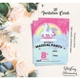 thumbnail image 5 of Darling Souvenir Blue Birthday Invitation Card Printable Elegant Fill or Write In Blank Party Invites 28 Pcs 5 x 7 Inches, 5 of 5