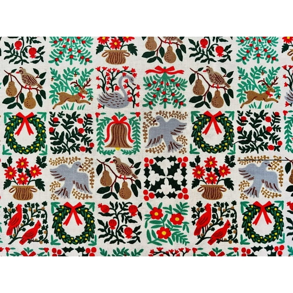 Holiday Tapestry-Cream Fabric-Holiday Classics-Rifle Paper Co
