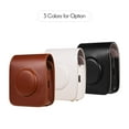 thumbnail image 4 of Portable PU Leather Camera Case Bag with Shoulder Strap Compatible with Fujifilm Fuji Instax SQ20 Instant Camera, 4 of 7