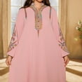 thumbnail image 6 of Elegant Women's Embroidered Pullover Dress Robe Long Sleeve Abaya for Daily Wear, 6 of 8
