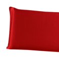 thumbnail image 3 of funda de almohada de seda Funda de almohada de seda de morera Ambos lados Funda de almohada Funda tamaño Queen Cremallera roja rojo Magideal funda de almohada de seda, 3 of 7