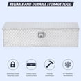 thumbnail image 2 of BeesClover 48 Inch Truck Bed Tool Box, Aluminum Tool Box Chest, Waterproof Chest Storage Box with Lock and Keys for Trucks, Trailers, RVs, Warehouses, 2 of 6