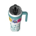 40 OZ TUMBLER - BEYOND BLOOMS BLUE GREEN