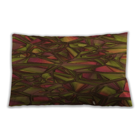 Ahgly Company Outdoor Rectangular Contemporary Lumbar Throw Pillow, 13 inch by 19 inch