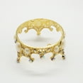 thumbnail image 3 of FESTFENDS 1Pc Golden Crown Cake Ornament Beautiful and Safe Dessert Crown Decor for Parties, 3 of 8