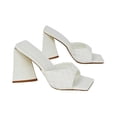thumbnail image 4 of XY London Womens Maylin Quilted Sculptured Heel High Heels, 4 of 5