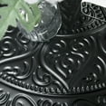 thumbnail image 6 of HOMCOM 24" Round Coffee Table with Hammered Tray Top & Metal Frame, Black, 6 of 9