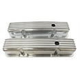 thumbnail image 3 of RPC Racing Power Company R6181 Couvercle de Valve pour Utilisation avec Moteurs Chevy à Petit Bloc de 1958-1987; Hauteur 3-11/16 Pouces; 4 Trous de Boulons; avec Trou de Remplissage d'Huile; avec Baffles; Entièrement Ailé; Aluminium; Ensemble de 2, 3 of 4