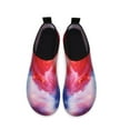 thumbnail image 3 of Men and Women a Slip On Barefoot Quick-Dry Beach Aqua Yoga Water Shoes (Nebula/Red, 11.5-12.5 Men), 3 of 8