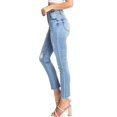 thumbnail image 3 of Wax Jean Women's Juniors High Rise Slim-Straight Denim (13, Light), 3 of 4