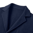 thumbnail image 6 of USNSM Mens Shawl Collar Blazer Knit Sweater Fashion Cardigan Button Down Jacket Slim Fit Open Front Long Sleeve Coats Blue M, 6 of 6