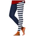 thumbnail image 2 of COMVALUE Women's and Plus Size Oh So Soft Knee & Full Length Leggings | Lots of Prints Navy Size S, 2 of 7
