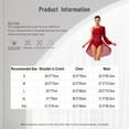 thumbnail image 7 of iiniim Women Lyrical Dance Dress Modern Contemporary Ballet Costume Asymmetric Shoulder Flowy Leotard Skirt Navy Blue M, 7 of 7