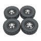 thumbnail image 5 of 4 ruedas y neumáticos de coche RC, pieza de control remoto, duradero, reemplaza el neumático RC con llanta para 1/12 MN82, MN78, D90, 1/16 RC Crawler Negro, 5 of 8
