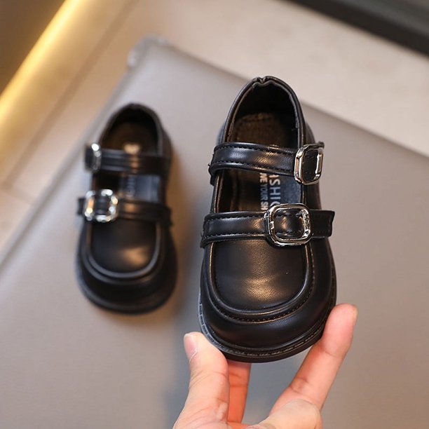 Zapatos de una sola capa para niñas de primavera, zapatos de cuero de moda para niños, zapatos de princesa, zapatos casuales de moda