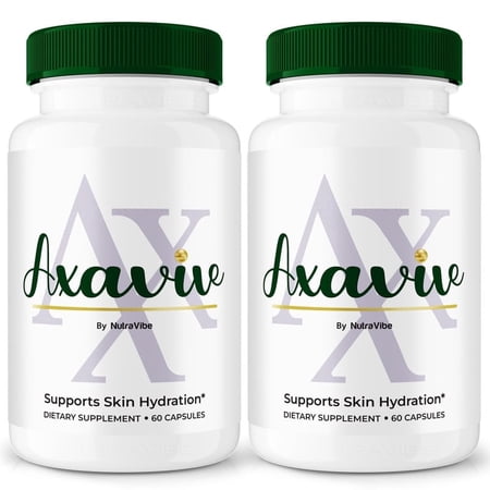 (2 Pack) Axavive Capsules – Daily Skin with a Clean, Natural Blend Inspired by Axavive Care Routines | Supports Hydration, Texture & Radiant Glow from Within (120 Capsules)