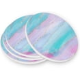 thumbnail image 3 of Coolnut Holographic Marble Textures Coasters for Drinks Set of 4, Absorbent Ceramic Drink Coaster with Cork Base for Wooden Coffee Table, Cool Housewarming Gift for Home Decor Gifts, 3 of 6