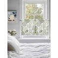 thumbnail image 4 of Half Window Curtains 24 Inches Long, Coastal Sage Green Window Treatment Curtain Drapes, Ocean Coral Starfish Shell Modern Short Curtains Tiers for Kitchen Over Sink, 27.5"x24", 2 Panels, 4 of 7